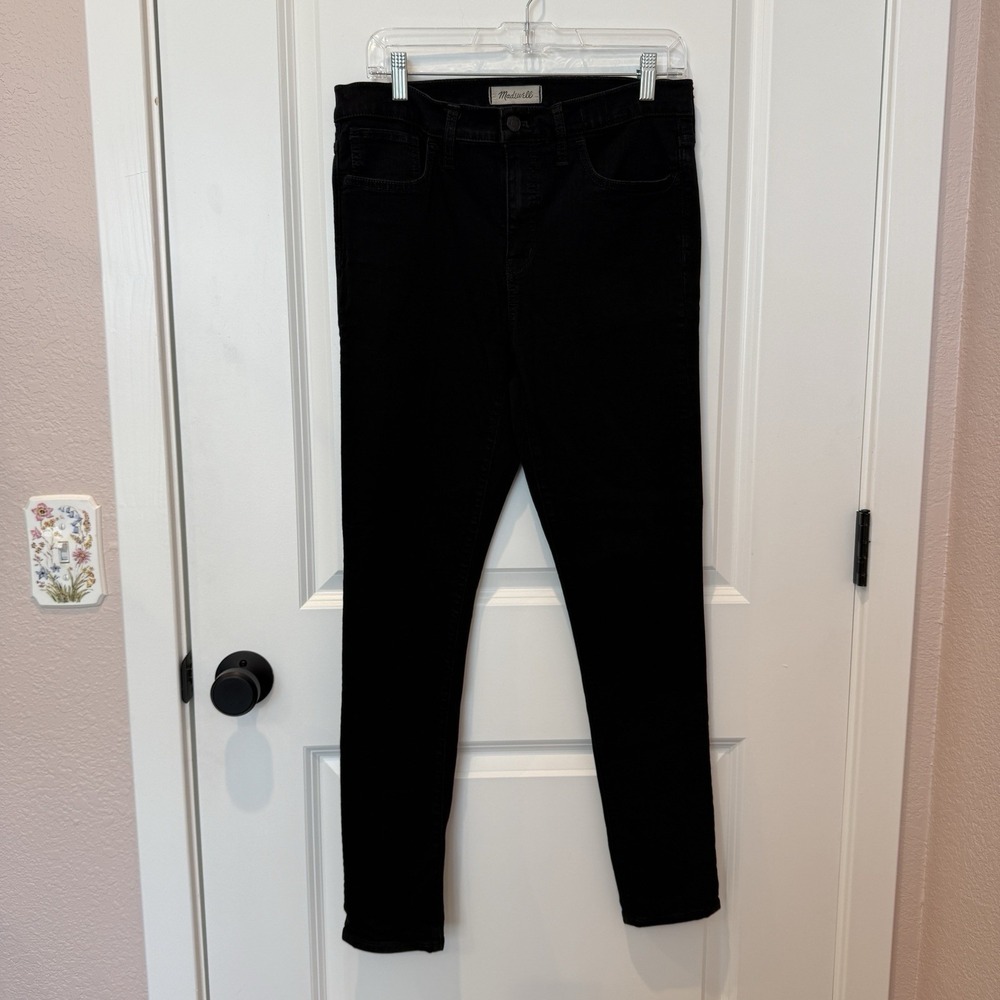 Madewell Womens Black Roadtripper Skinny Jeans Size 29 Tall Stretch Comfort